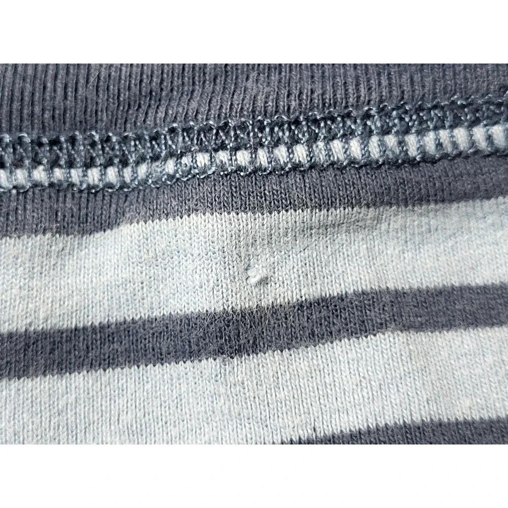 Mini Boden Blue Cotton‎ Striped Pajama Bottoms Elastic Waist Ribbed Ankle 9Y